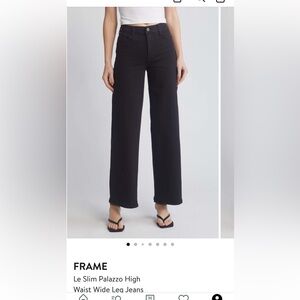 Frame Le Slim Palazzo High Waist Wide Leg Jeans